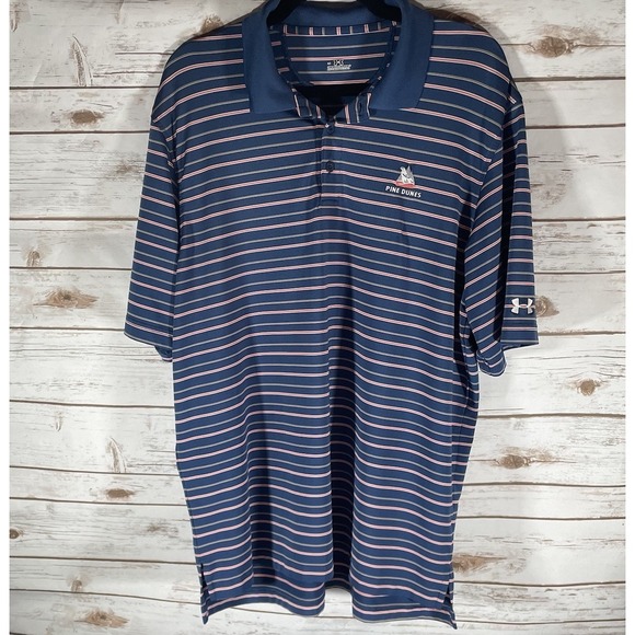 Under Armour Other - Under Armour Embroidered Pine Dunes Golf Polo Shirt L Performance Athleisure